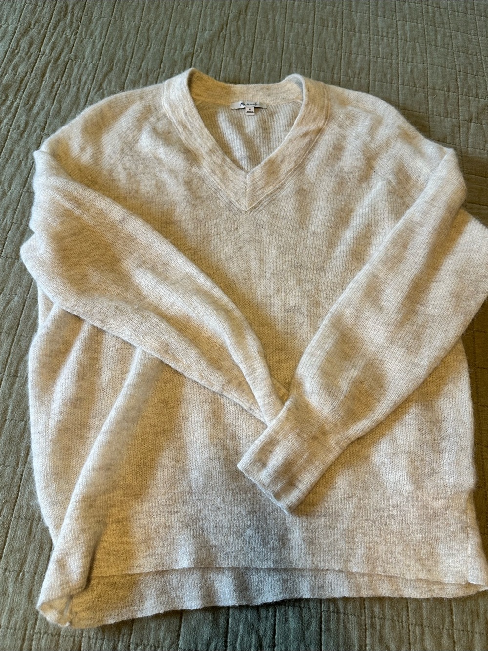 Madewell Alpaca Blend V-neck Sweater